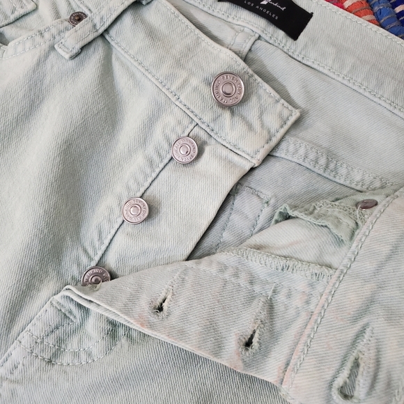 7 For All Mankind Button Fly Denim Relaxed Cotton Denim Jeans Women's Size 28 - Picture 5 of 9